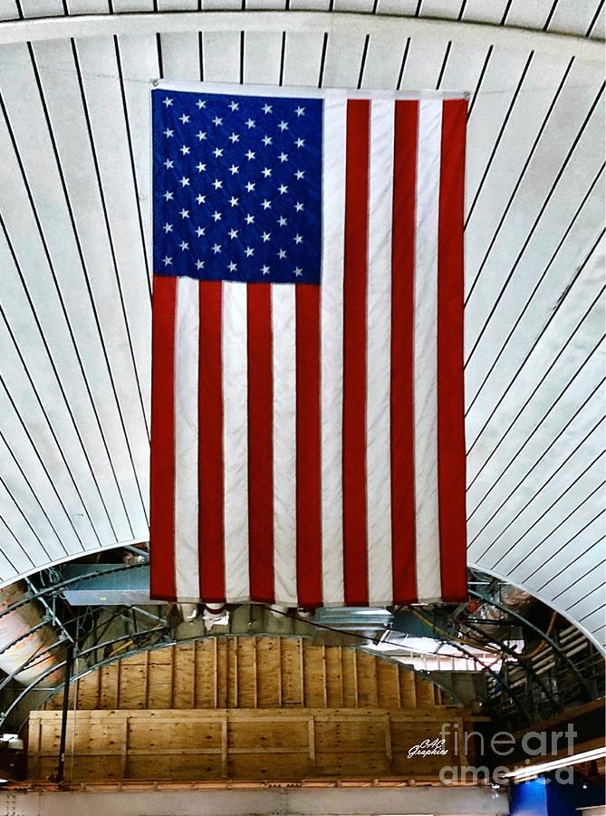 Penn Station NYC Flag 2 Photograph by CAC Graphics