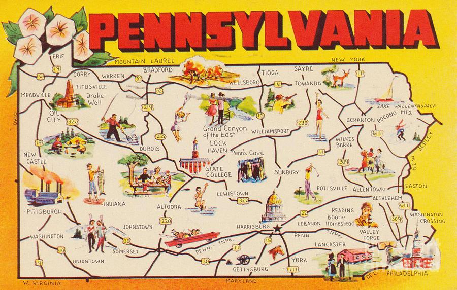 Pennsylvania - 1961 Digital Art by Empty St - Fine Art America