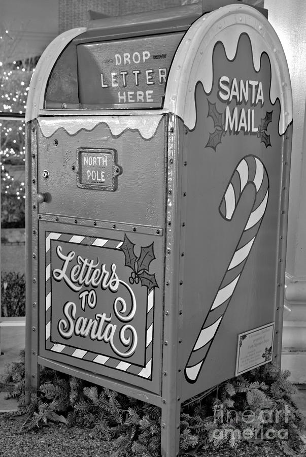 Pennsylvania Letters To Santa Black And White Photograph by Adam Jewell