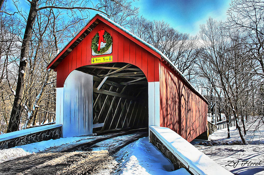 Pennsylvania Winter Digital Art by DJ Florek