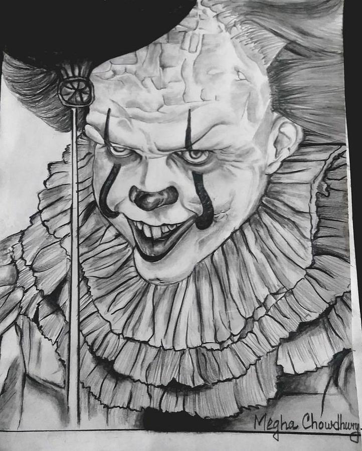 Pennywise Drawing By Megha Chowdhury