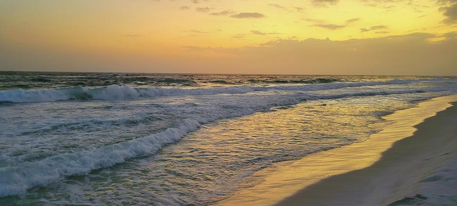 Pensacola Beach at Sunset  Photograph by Ally White