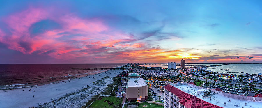 Pensacola Beach Sunset Photograph by James Menzies | Fine Art America