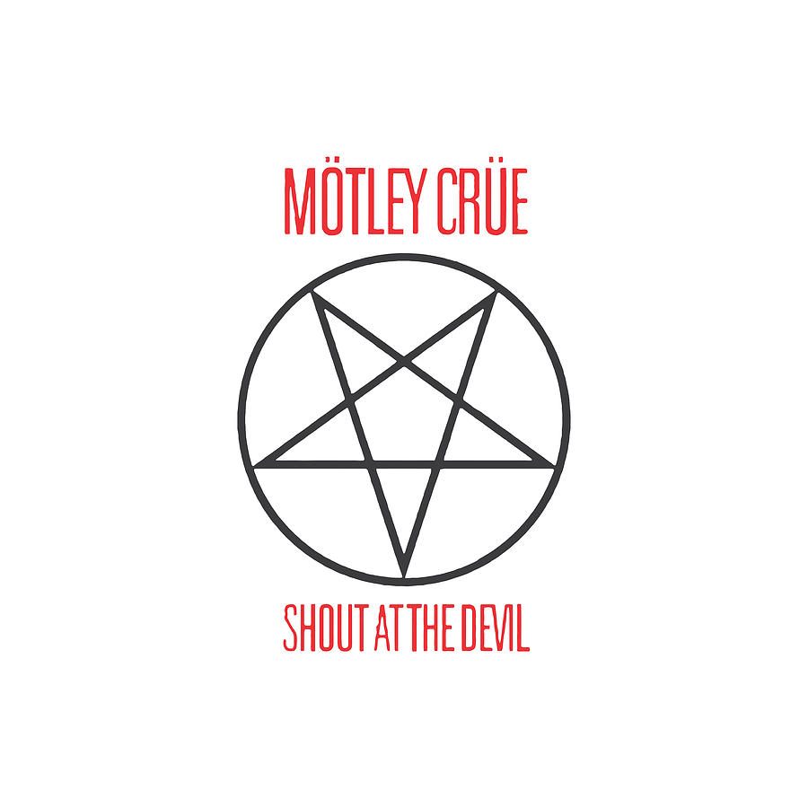 Pentagram Shout At The Devil Motley Crue Digital Art by Elizabeth Fair