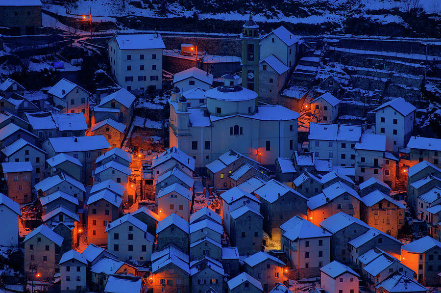 Pentema Snowy Night Photograph by Enrico Pelos