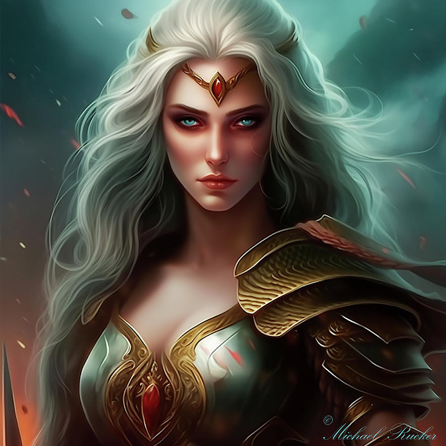 Penthesilea - Queen of the Amazons Digital Art by Michael Rucker - Fine ...