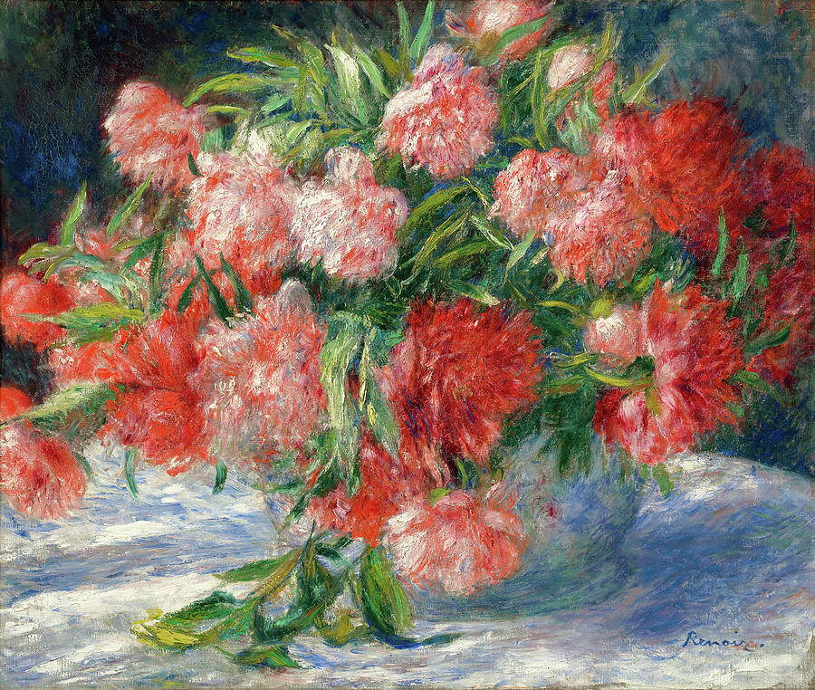 Peonies Painting by Eric Glaser