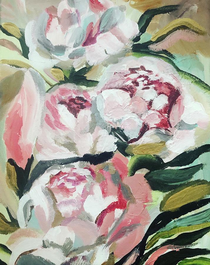 Peonies Painting by Meredith Palmer