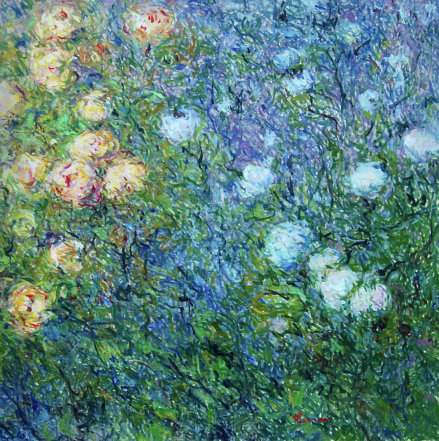 Claude Monet Painting - Peonies by Pierre Dijk