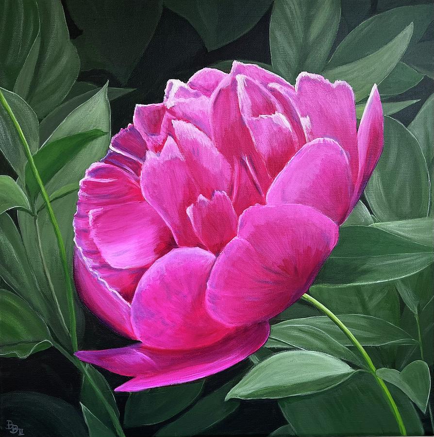 Flowers Still Life Painting - Peony by Boots Quimby