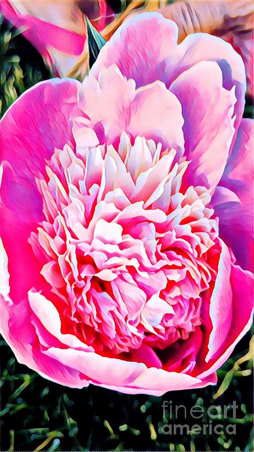 Peony Painting by Leo and Marilyn Smith