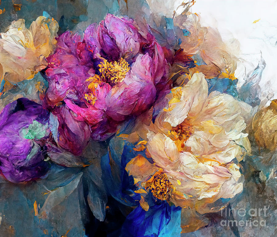 Peony Opera I Painting by Mindy Sommers