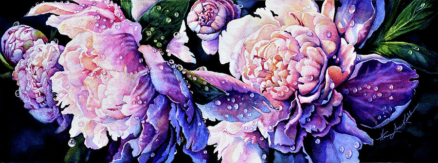 Peony Pearls And Curls Painting by Hanne Lore Koehler