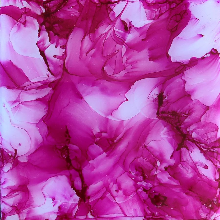 Peony Petals Painting by Rachelle Stracke