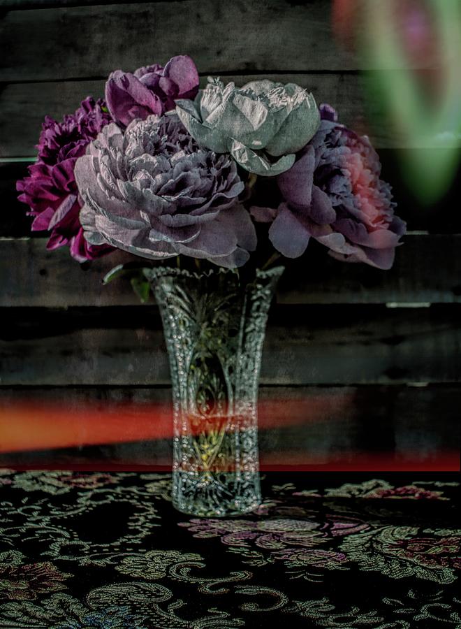 Peony Still Life With Vase 5 Photograph