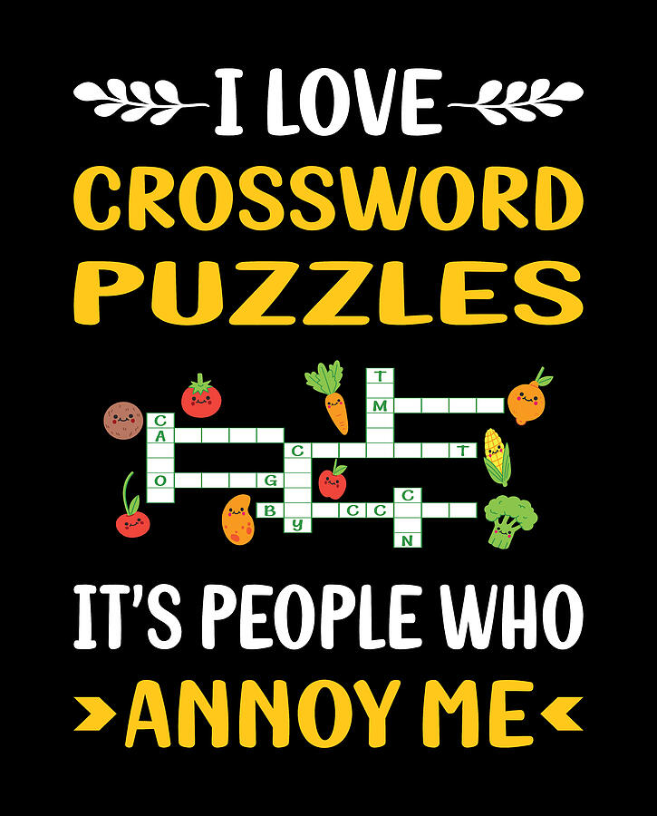 Humor Digital Art - People Annoy Me Crossword Puzzles by Petrona Romero