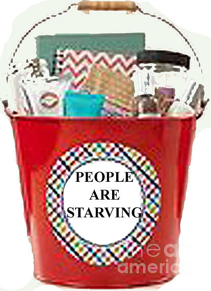 People Are Starving Digital Art by Sandy McIntire