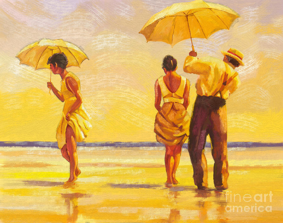 painting people on beach