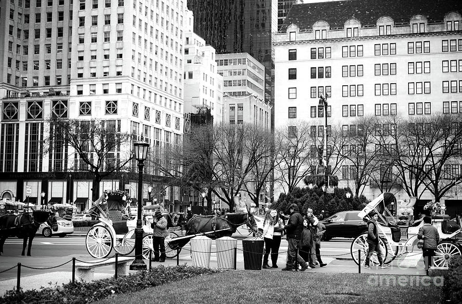 People Hanging at the Grand Army Plaza in New York City Photograph by ...