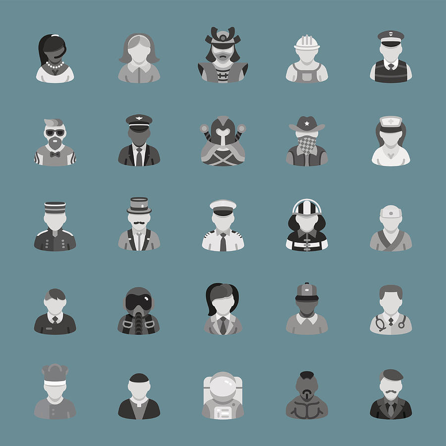 People Icons Drawing by Forest_strider