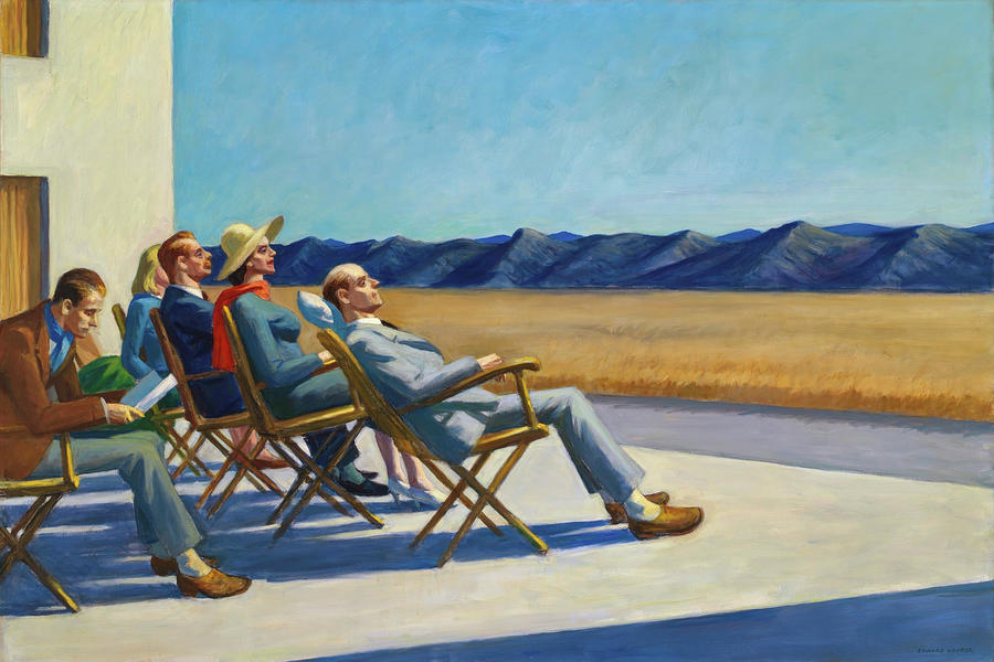 People in the Sun Painting by Edward Hopper