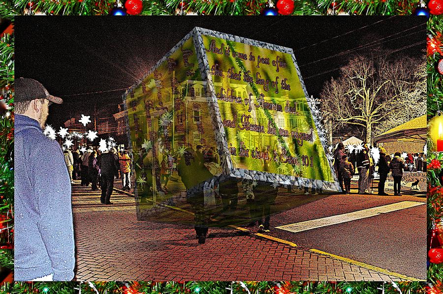 People with text as a box Digital Art by Karl Rose