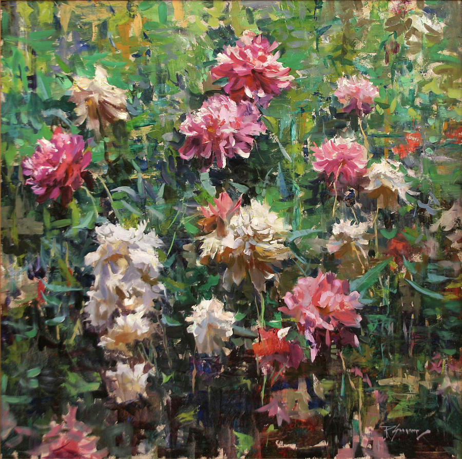 Peotic Peonies Painting by Robert Spooner - Fine Art America