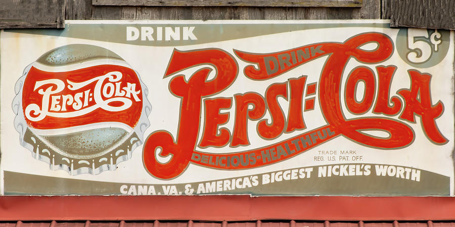 Pepsi Cola Vintage sign 003 Photograph by Flees Photos