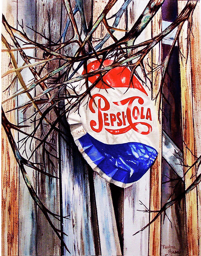 Pepsi sign in paradise  Painting by Nedra Russ