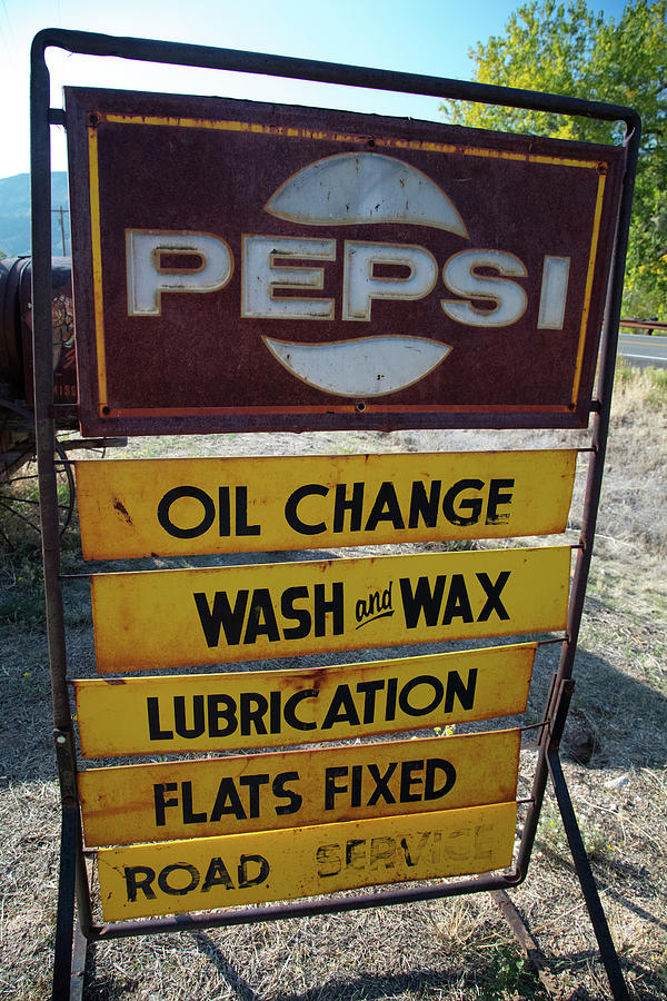 Pepsi sign in rural New Mexico Photograph by Eldon McGraw | Fine Art ...