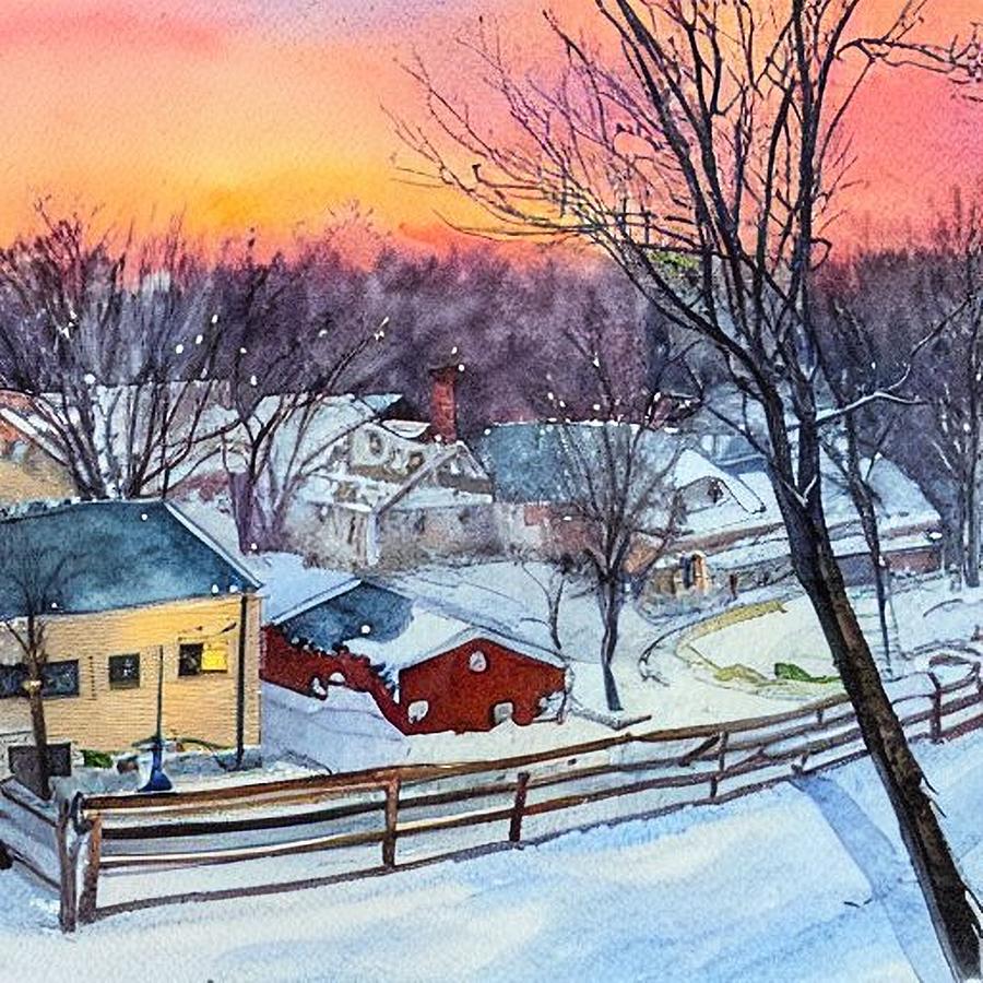 Pequannock, Down the Mountain Painting by Christopher Lotito