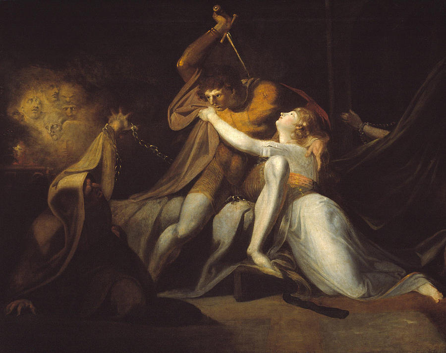 Henry Fuseli Painting - Percival Delivering Belisane from the Enchantment of Urma  by Henry Fuseli