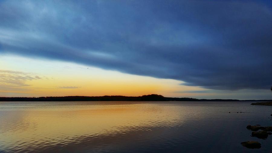 Percy Priest Lake Sunset January 2nd 2021 Photograph by Ally White