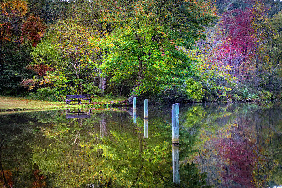 Perfect Autumn Reflections Photograph by Debra and Dave Vanderlaan