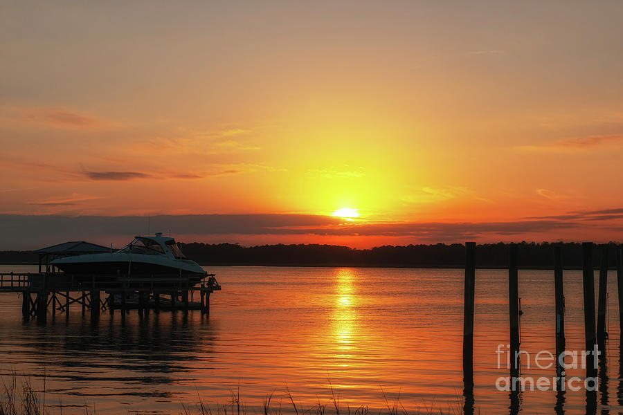 Perfect End of the Day - Wando River Photograph by Dale Powell