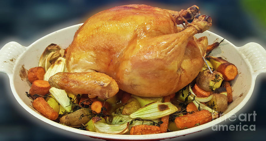 Perfect Roasted Chicken Photograph