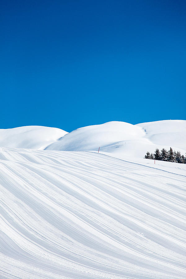 Perfect Ski Conditions in the Alps. Pristine snow Photograph by Malorny