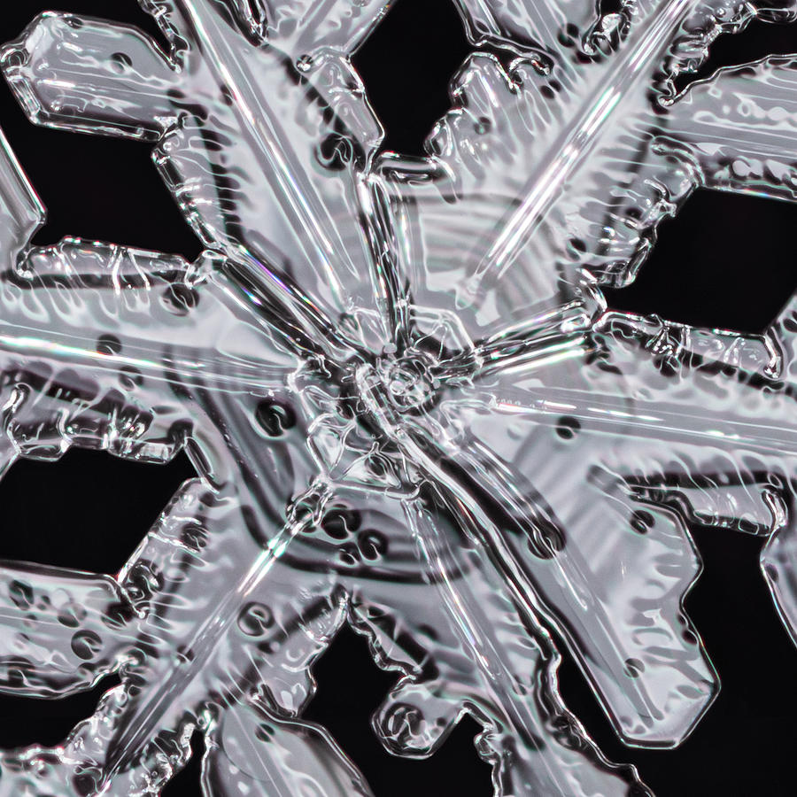 Perfect Snowflake Imperfections Photograph by Brian Caldwell