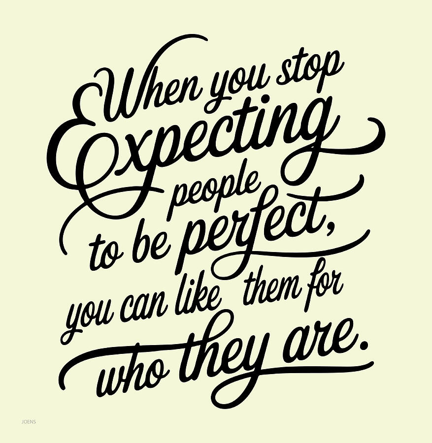Typography Digital Art - Perfection by Greg Joens Typography Digital Art - Perfection by Greg Joens