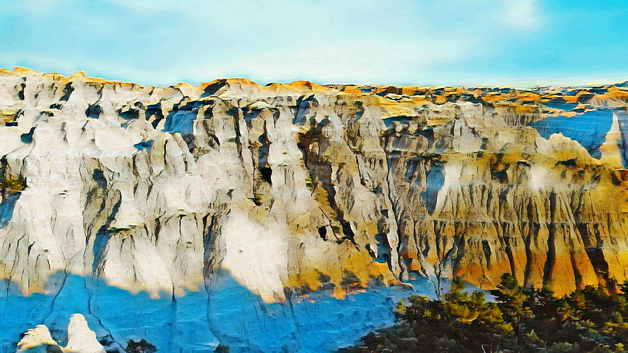 Perfection of the Badlands  Digital Art by Ally White