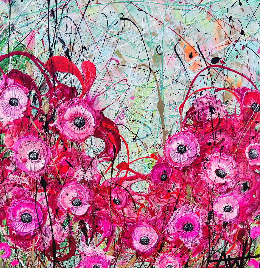 Perfectly Pink Painting by Angie Wright