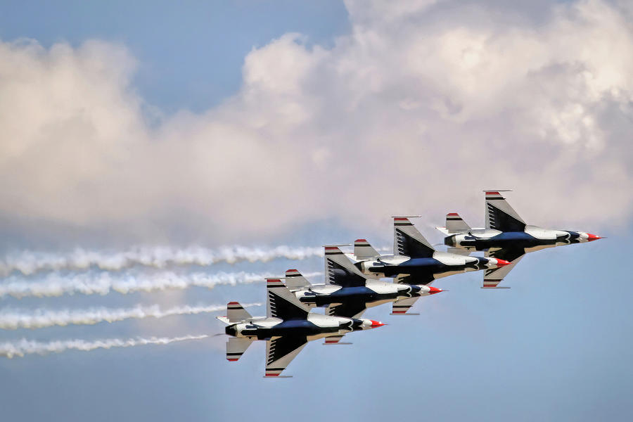 Performing Thunderbirds Photograph by Donna Kennedy