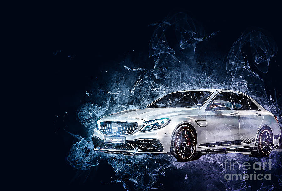 Performmaster Mercedes-AMG C63 V8 Final Edition 2022 Night Drawing by ...