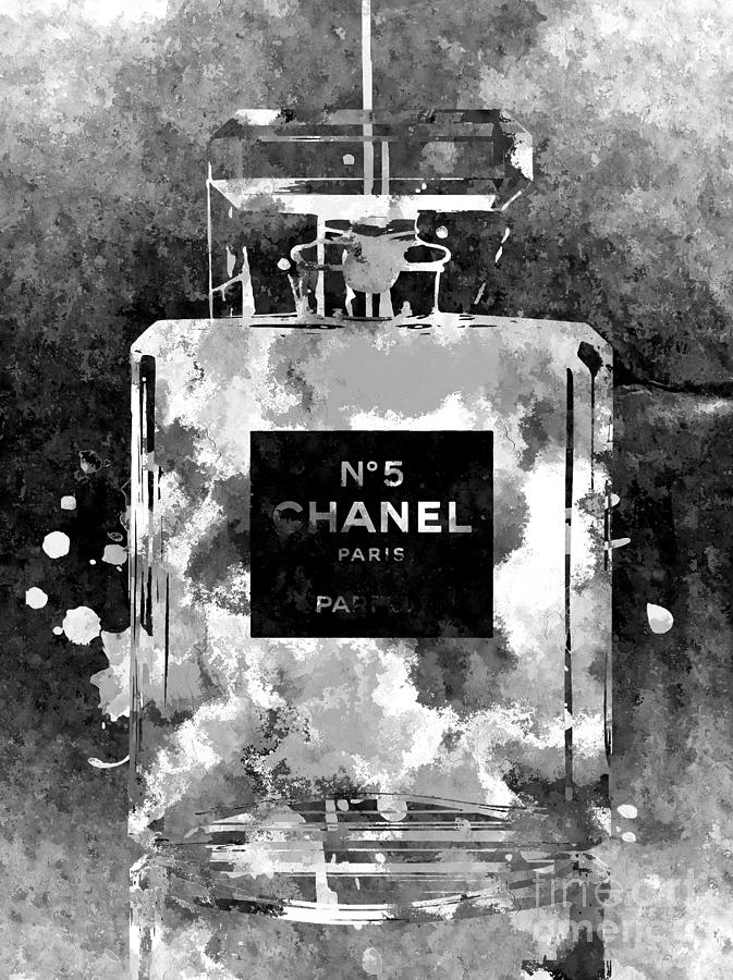 Perfume Black and White Mixed Media by David Bottle - Fine Art America