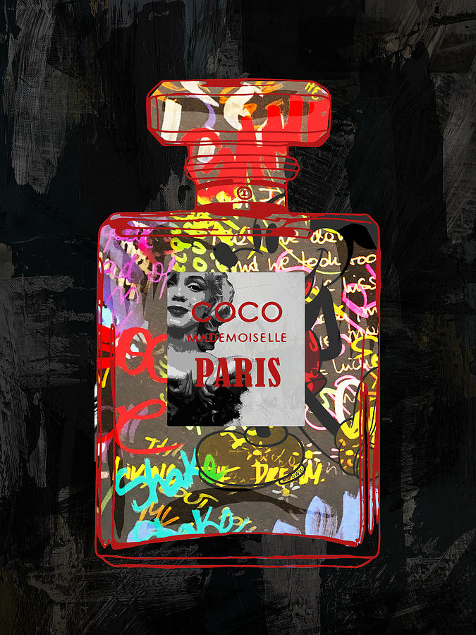 Perfume bottle mixed media 4 Digital Art by Mihaela Pater - Fine Art ...