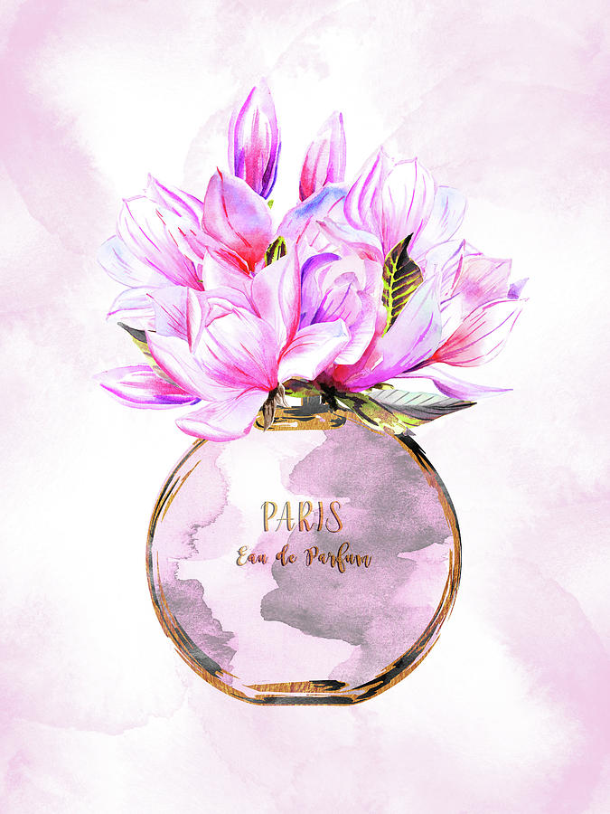 perfume in a flower bottle