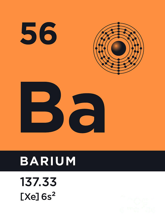 bohr model of barium