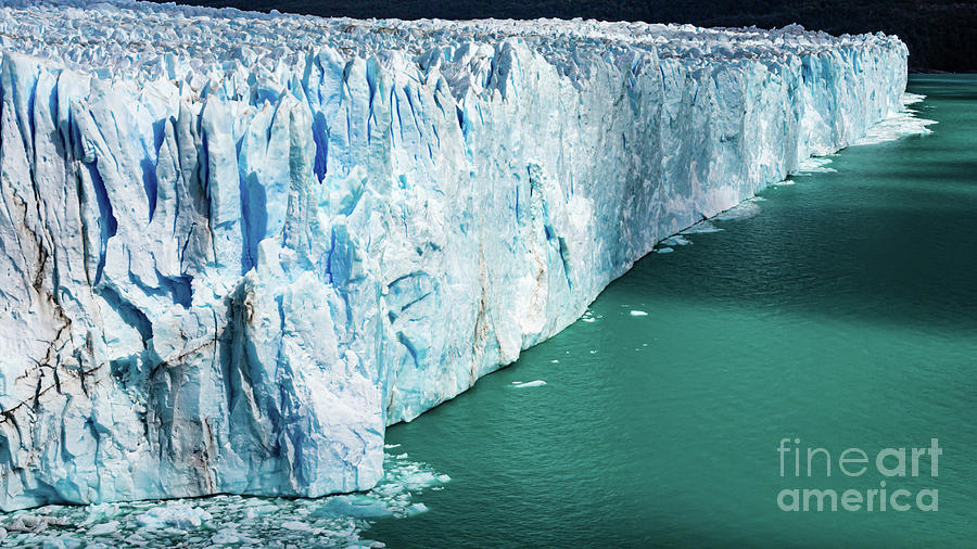 Perito Moreno - the ice wall Photograph by Lyl Dil Creations