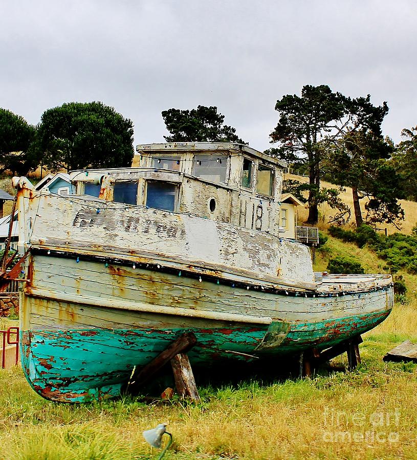 Boat Photograph - Permanent Drydock? by Martha Sherman