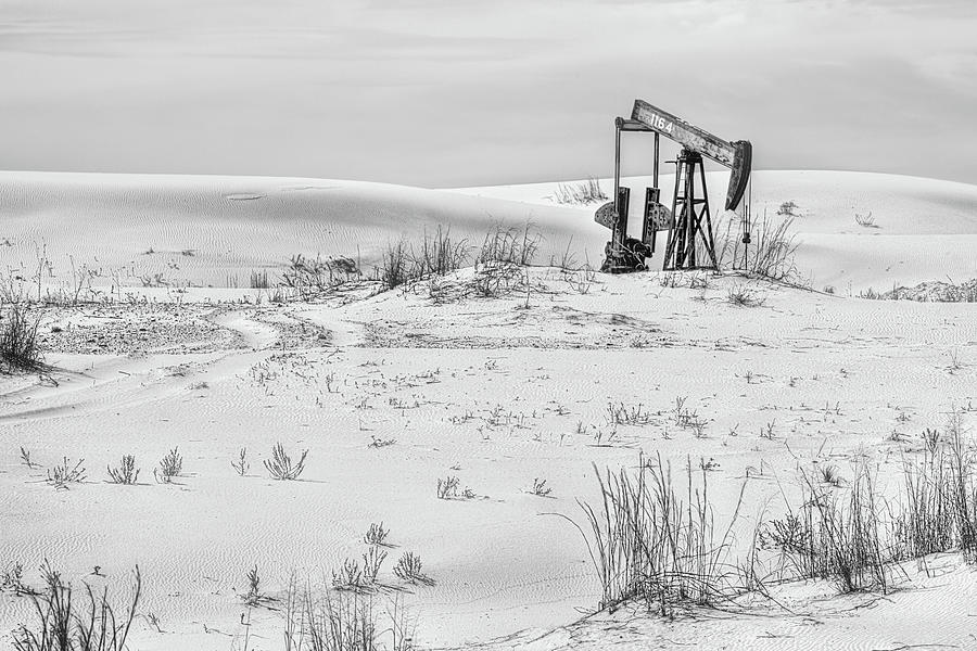 Permian Basin Black and White Photograph by JC Findley